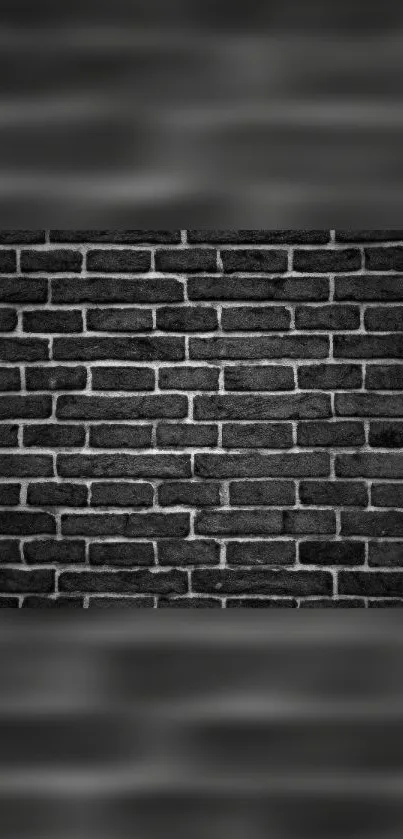 Dark gray brick wall mobile wallpaper.