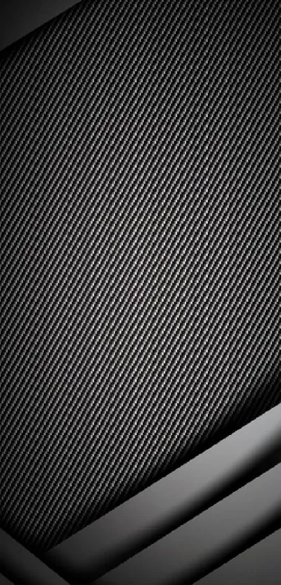 Dark carbon fiber texture wallpaper for a sleek, modern phone design.