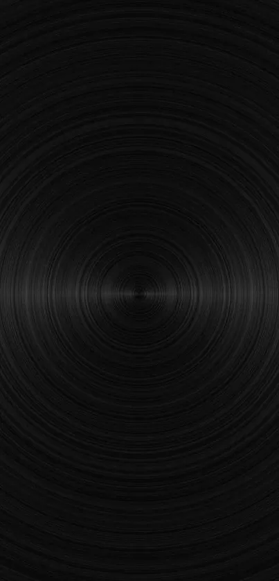 Dark circular gradient mobile wallpaper, sleek and minimalistic design.