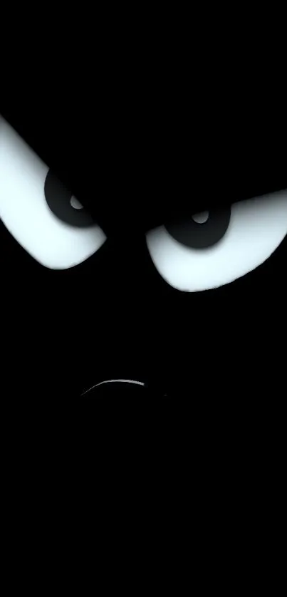 Mysterious dark eyes wallpaper with black background.