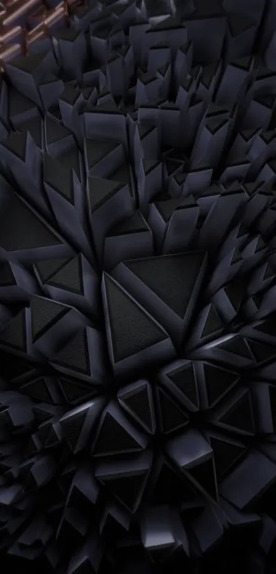 Dark geometric pattern wallpaper for mobile phones.