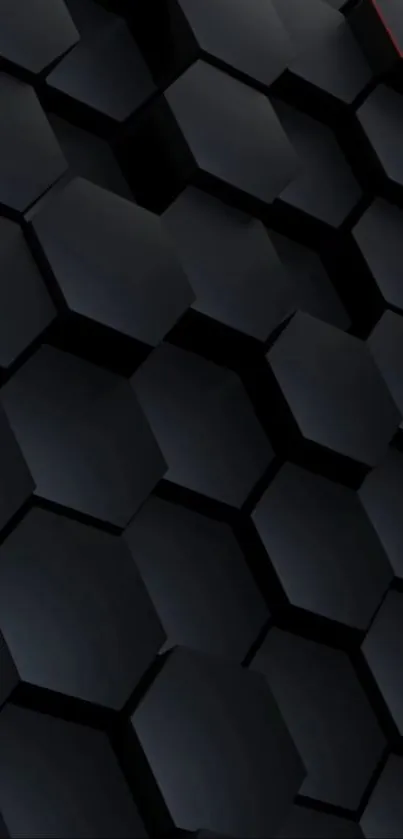 Dark hexagonal pattern wallpaper for mobile phone.