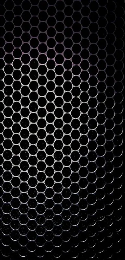 Dark honeycomb pattern wallpaper for mobile phones.