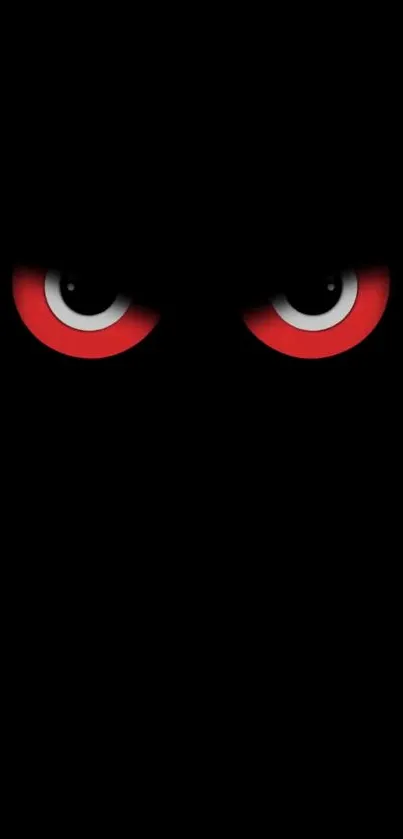 Dark wallpaper featuring red ominous eyes.