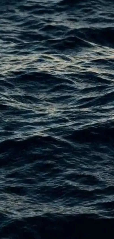 Dark ocean waves wallpaper, calming sea texture.