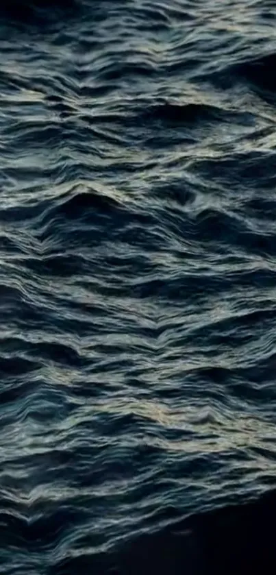 Dark ocean waves creating a textured background for mobile wallpaper.