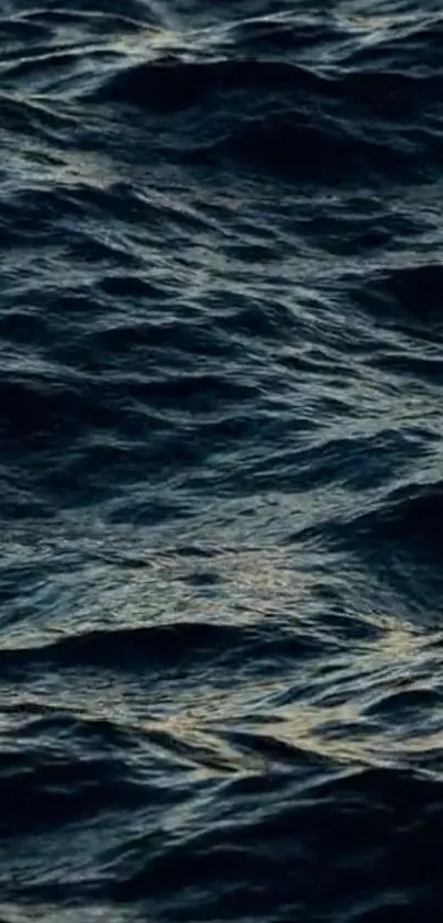 Dark ocean waves wallpaper for mobile.