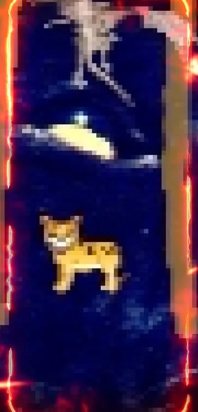 Dark panther with vibrant leopard print background on mobile wallpaper.