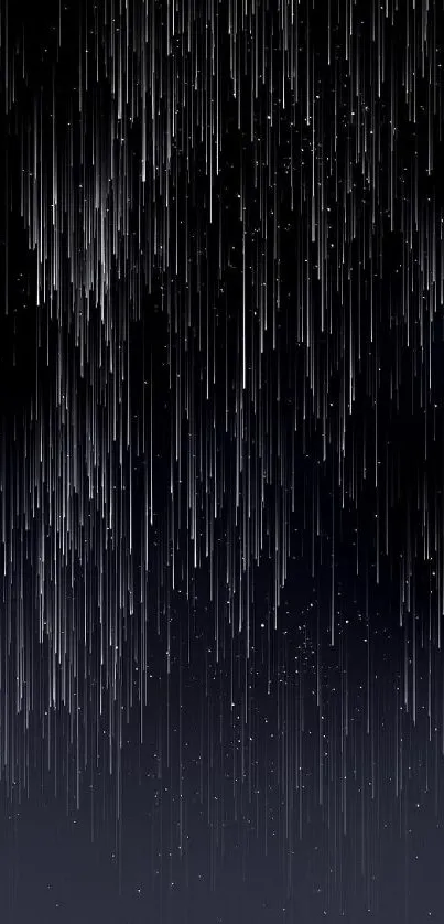 Vertical dark rainfall mobile wallpaper.