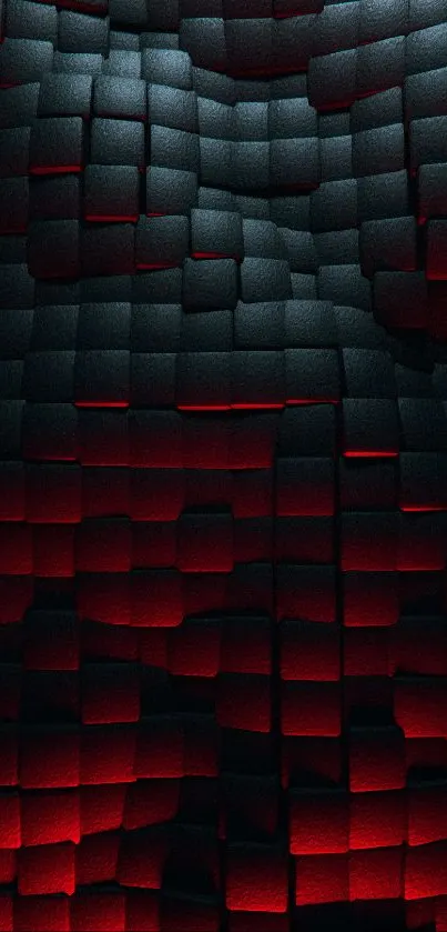 Dark red abstract 3D textured wallpaper for mobile phone.