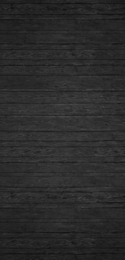 Dark wood texture mobile wallpaper featuring black wooden planks.