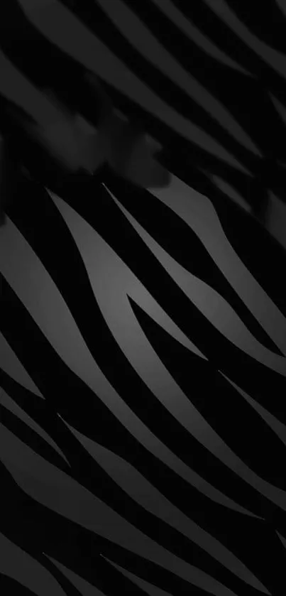 Black and dark zebra pattern wallpaper for mobile.