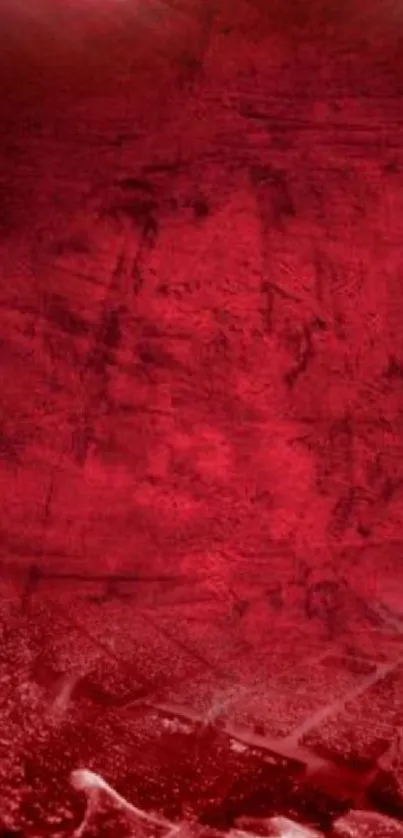 Crimson red textured artistic wallpaper design for mobile screens.