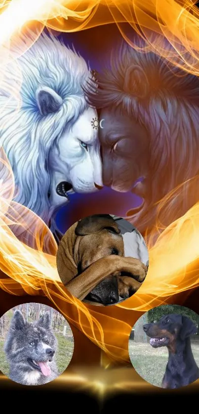 Dog Art Cg Artwork Live Wallpaper