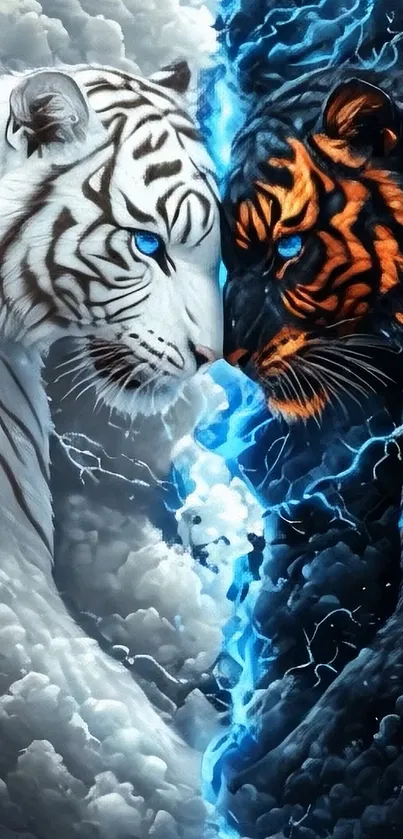 Double Tiger Live Wallpaper