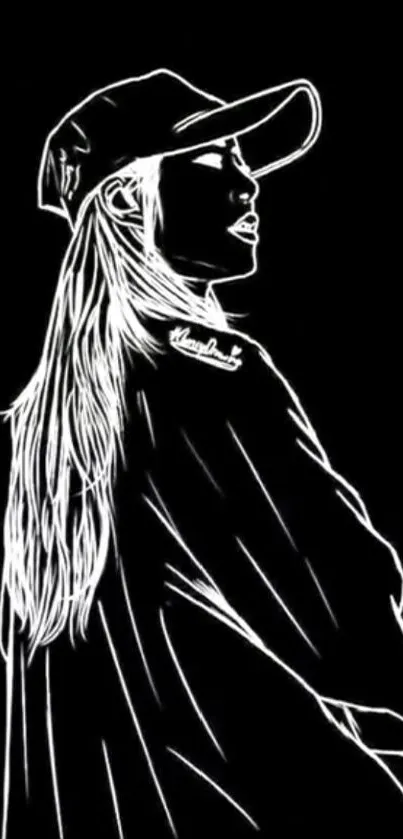 Drawing Art Monochrome Live Wallpaper