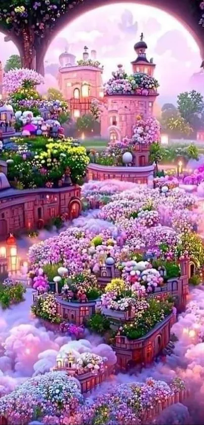 Dreamy Fantasy Garden Wallpaper - free download