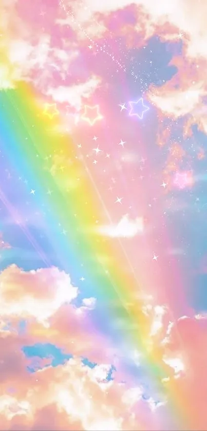 Dreamy Rainbow Sky Wallpaper - free download