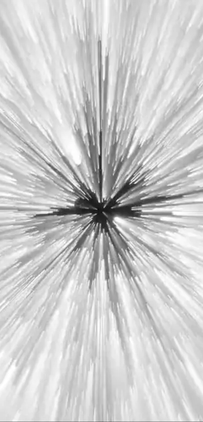 Dynamic monochrome abstract burst wallpaper with gray explosion effects.