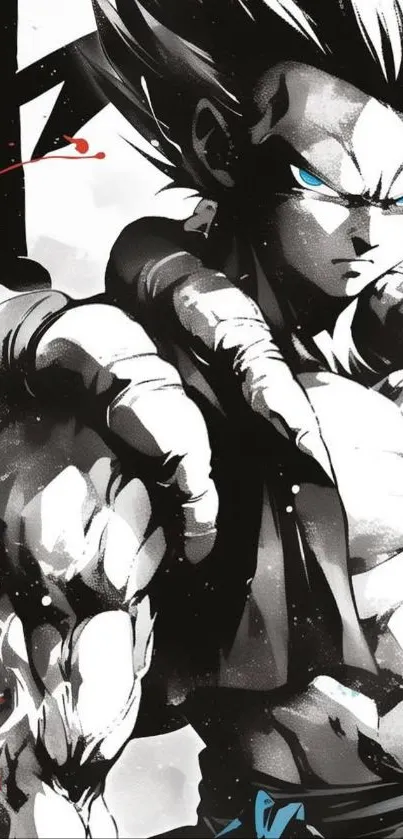 Anime character posing boldly in dynamic art style.