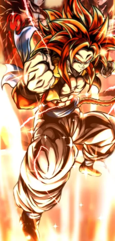 Dynamic anime character with vibrant colors and energy.