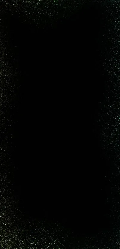 Colorful gradient mobile wallpaper with black center.