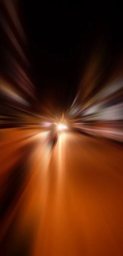 Dynamic burst of brown light on mobile wallpaper.