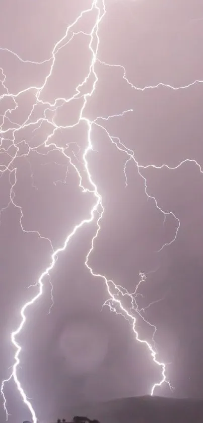 Lightning bolts illuminate a stormy sky.