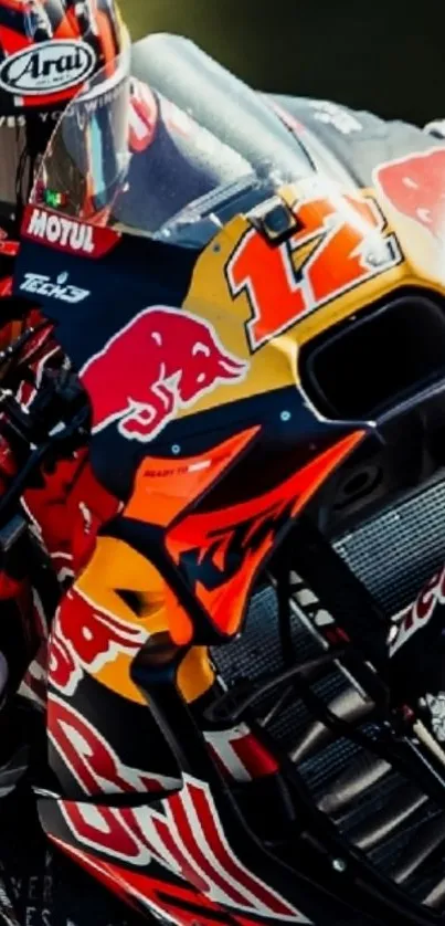 Exciting motorcycle race with vibrant graphics and dynamic speed.
