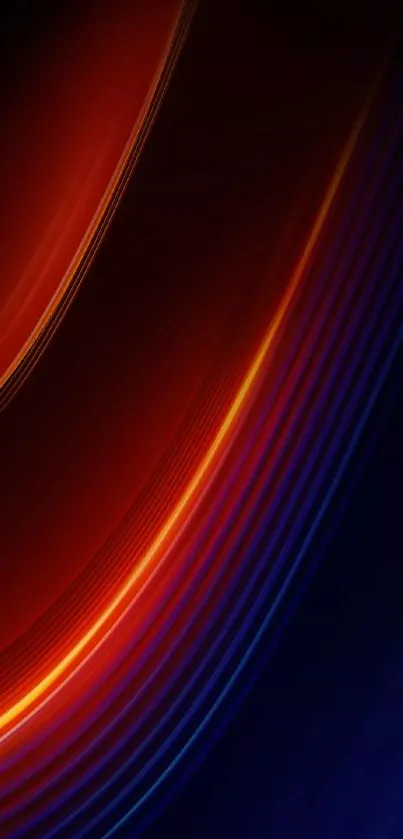 Mobile wallpaper with red and blue abstract swirls.