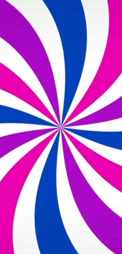 Vibrant pink, purple, and blue swirl abstract wallpaper.