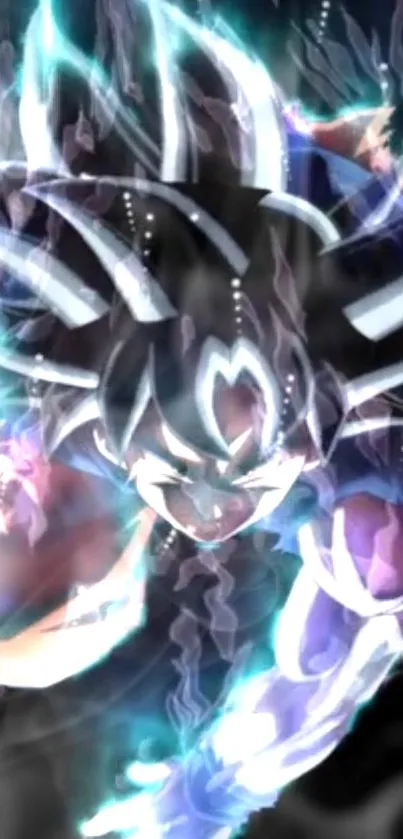 Super Saiyan unleashes powerful energy in dynamic anime wallpaper.