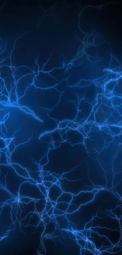 Electric blue lightning energy wallpaper with dynamic design.