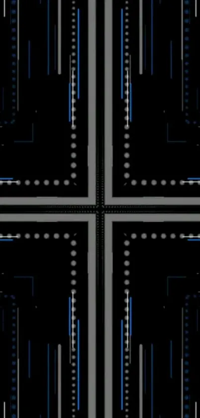 Electric Blue Symmetry Azure Live Wallpaper