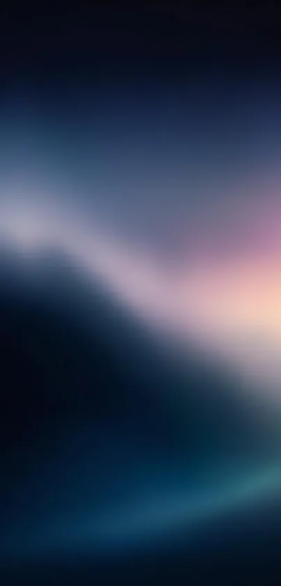 Elegant abstract mobile wallpaper with dark blue and pink gradient.