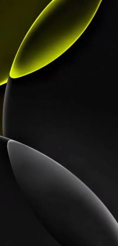 Abstract dark wallpaper with vibrant highlights.