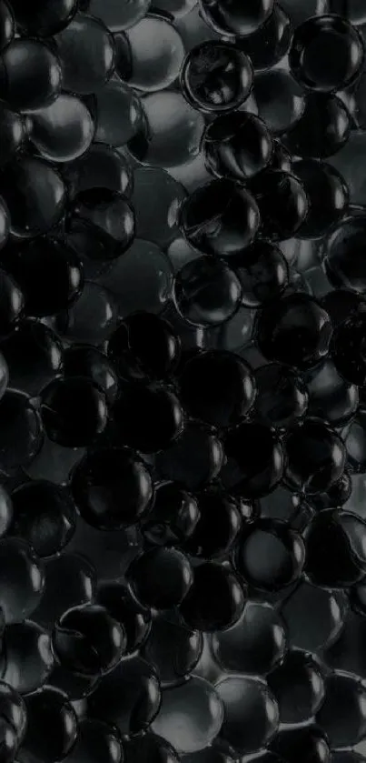 Black bubble texture mobile wallpaper with elegant design.