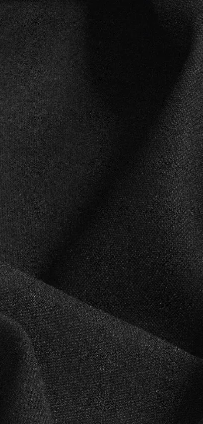 Elegant black fabric texture wallpaper for mobile.