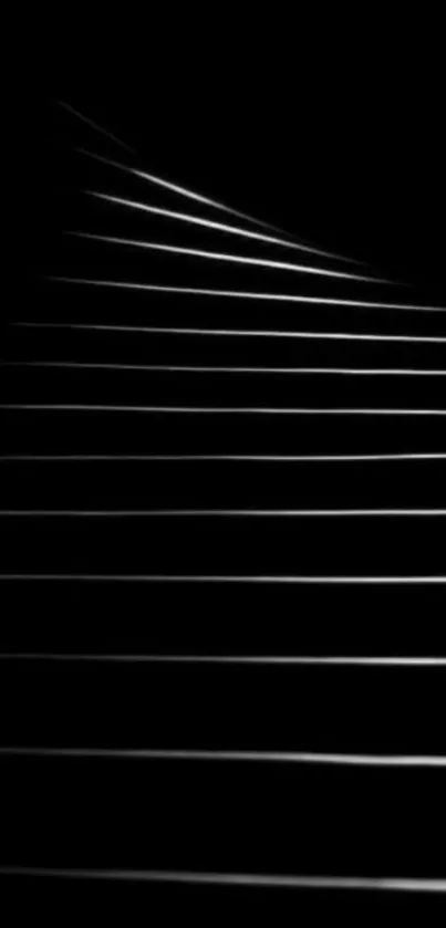 Elegant black line pattern mobile wallpaper.