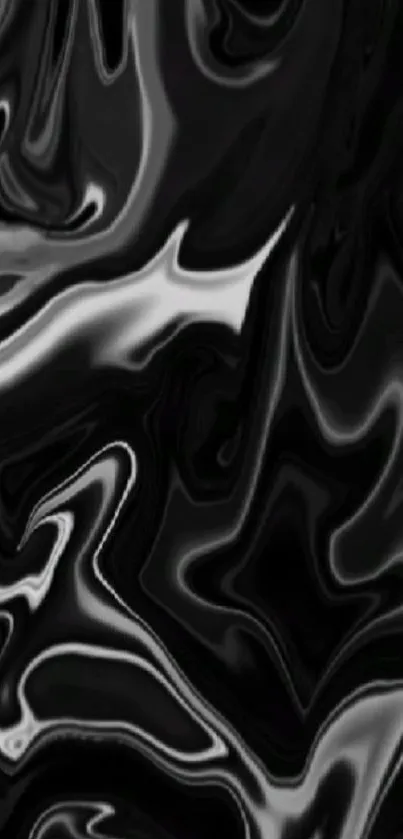 Elegant black marble design mobile wallpaper with swirling patterns.