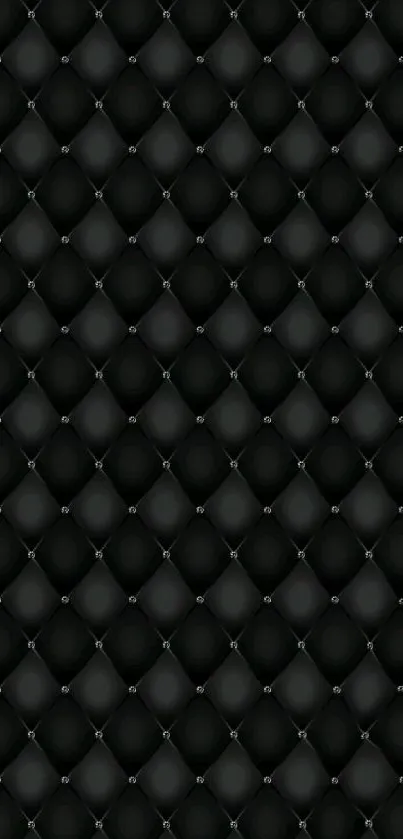 Elegant black diamond pattern wallpaper for mobile.