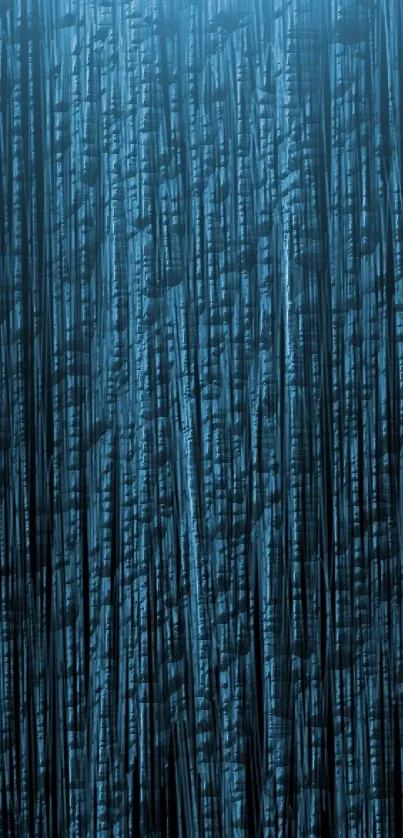 Dark blue bamboo wallpaper with vertical textured lines.