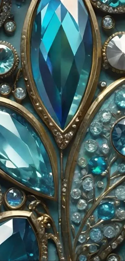 Blue gemstones in an elegant design