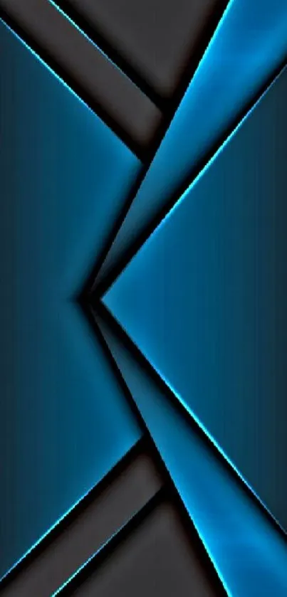 Elegant blue geometric design mobile wallpaper with abstract shapes.