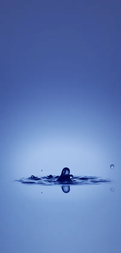 Elegant blue gradient mobile wallpaper with a calming effect.