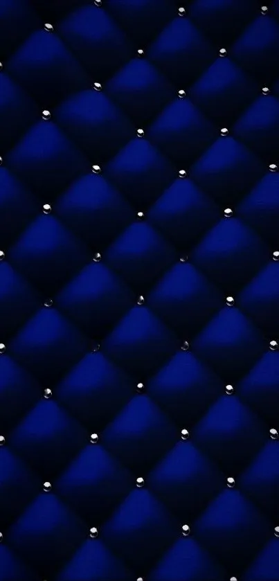 Blue diamond pattern mobile wallpaper with light accents.