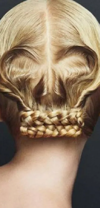 Intricate braided hair art in elegant style.