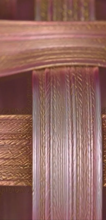 Elegant braided texture with brown hues.