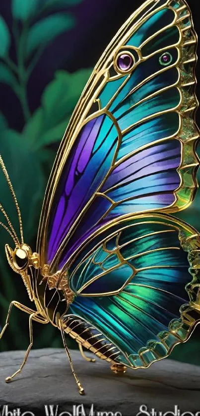 Stunning artistic butterfly with vibrant colors and intricate designs.