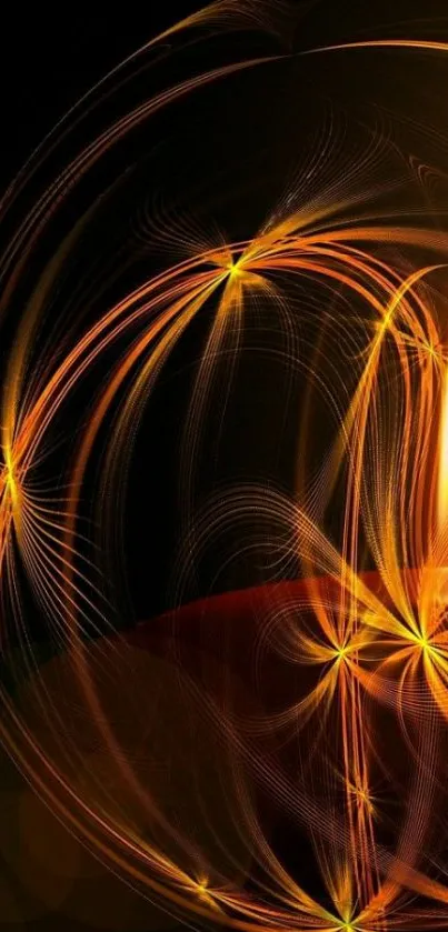 Elegant candlelight with swirling digital patterns.